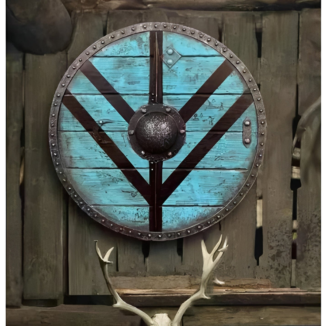 Decorative Wooden Shield Round Design Multiple Options