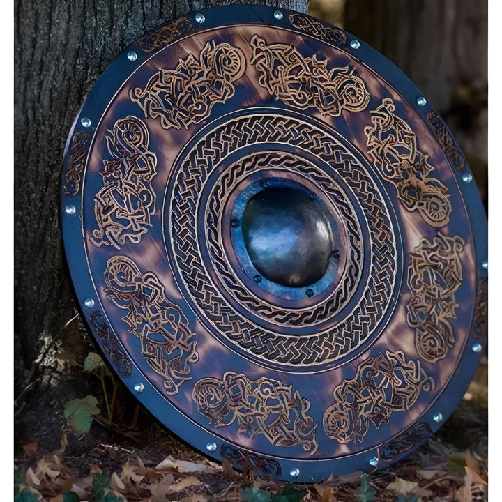 Decorative Wooden Shield Round Design Multiple Options