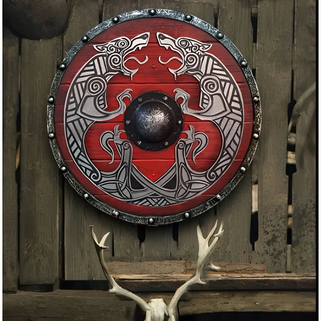 Decorative Wooden Shield Round Design Multiple Options