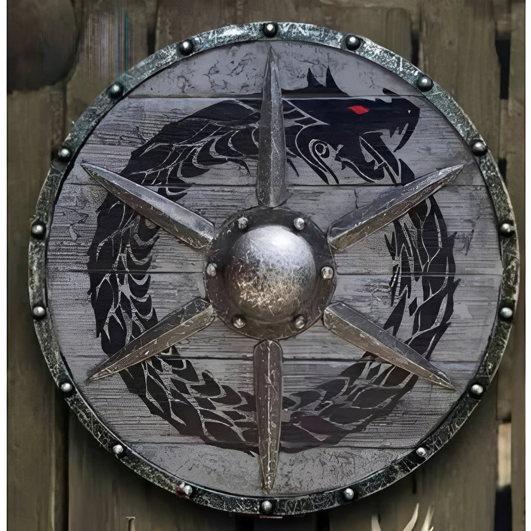 Decorative Wooden Shield Round Design Multiple Options