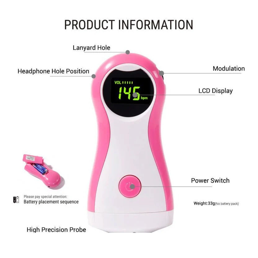 Heartbeat Echo Scout Doppler Monitor Portable
