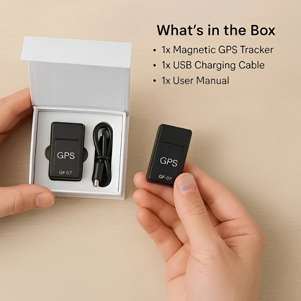 Compact Magnetic GPS Tracker Security Device
