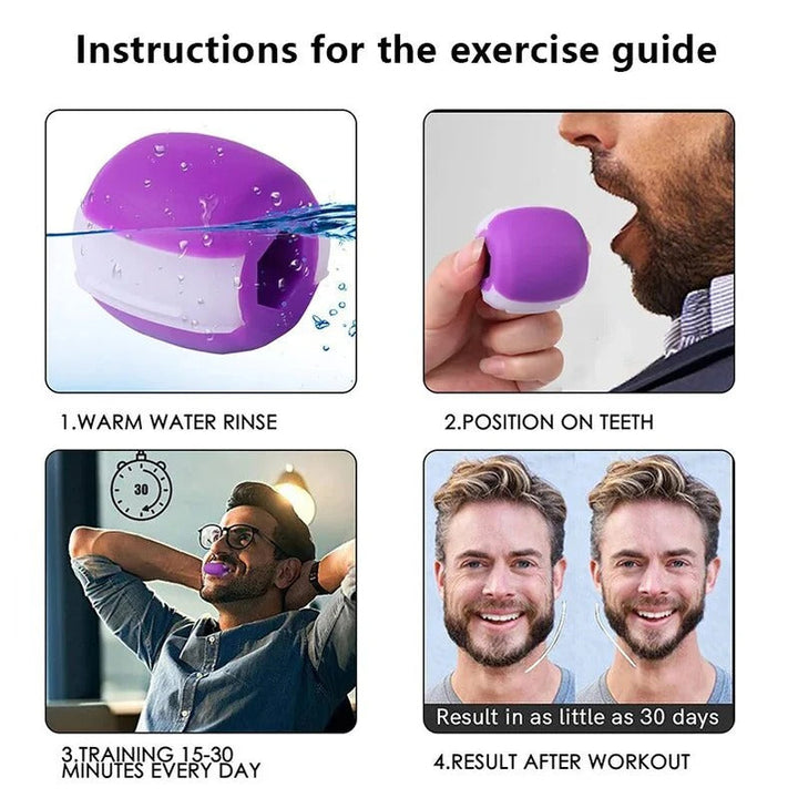 Jawline Exercise Tool with Adjustable Resistance
