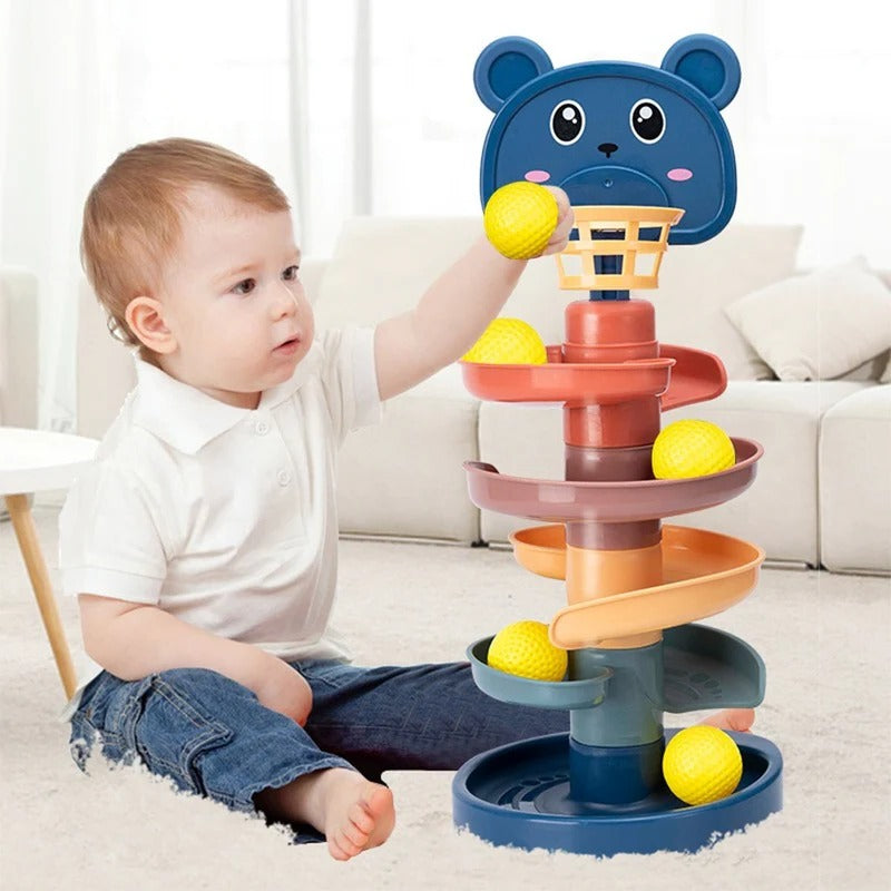 Kids Ball Drop Toy with Swirling Design