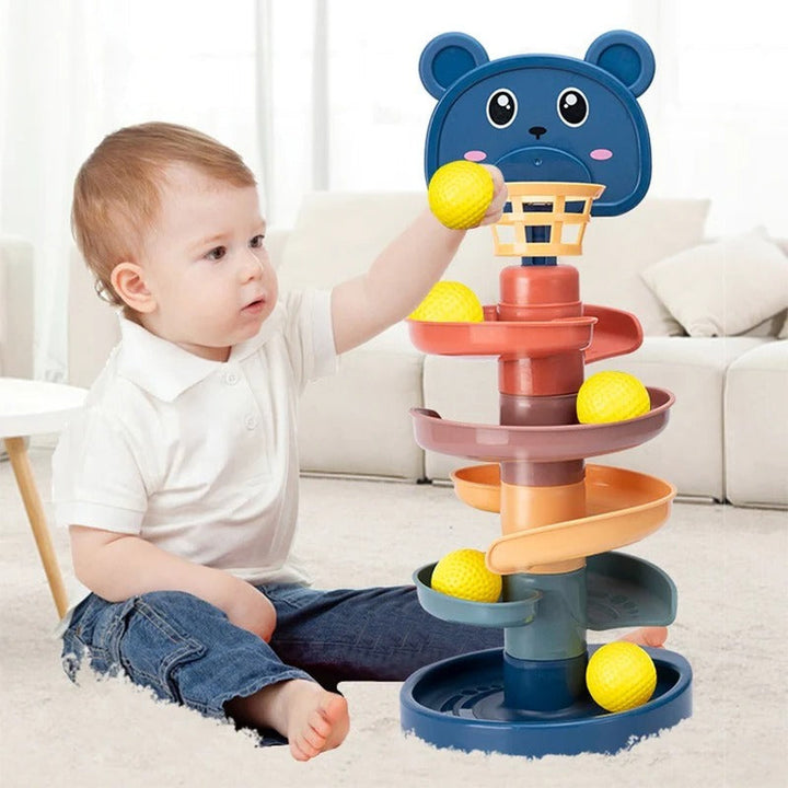 Kids Ball Drop Toy with Swirling Design