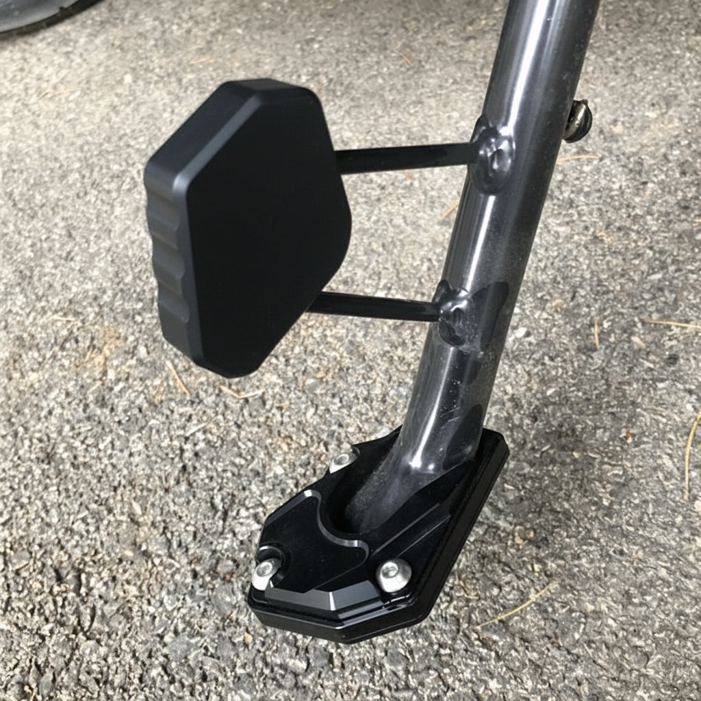 Motorcycle Side Kickstand Extension Pad Stable Support