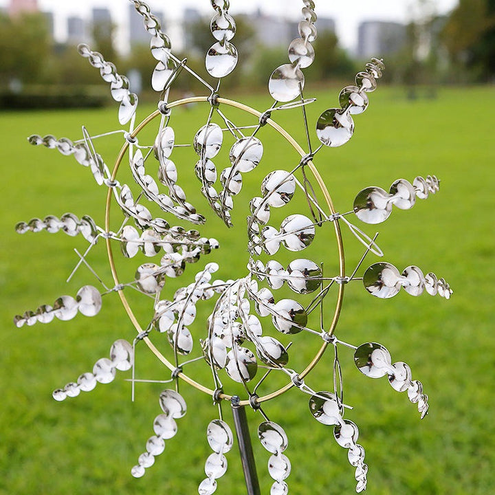Decorative Metal Windmill Garden Ornament Spinning Design