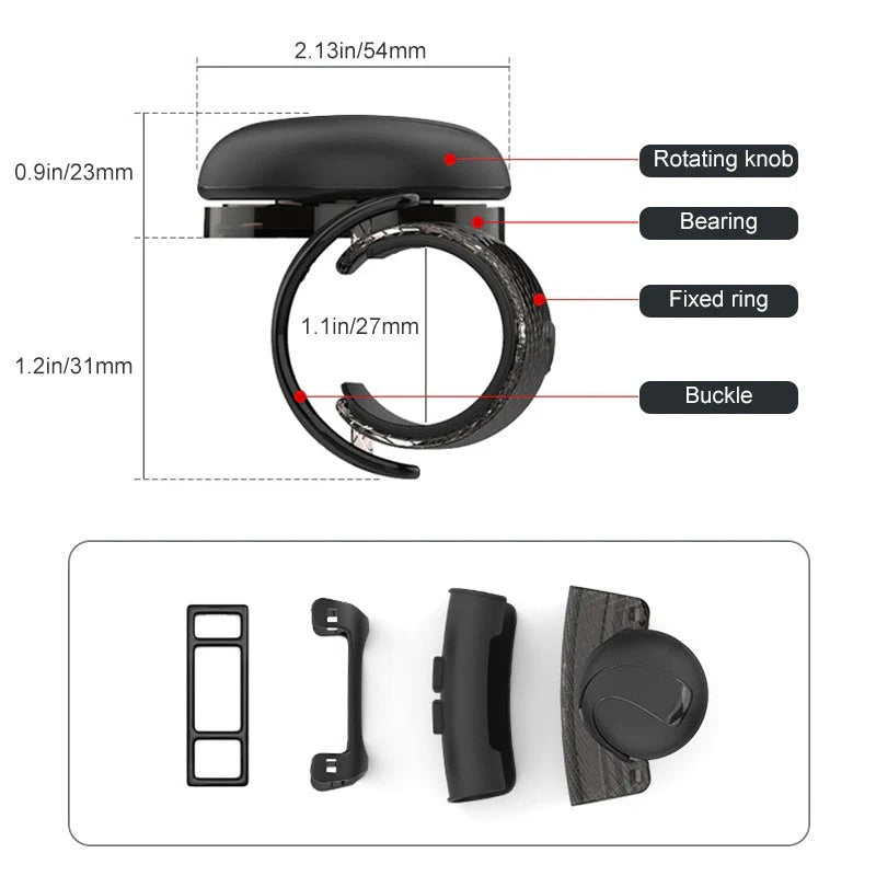 Universal Car Steering Wheel Knob Full Rotation Control