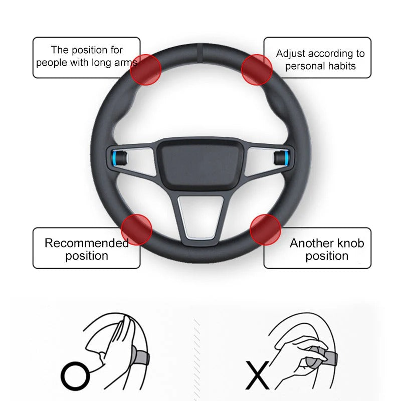 Universal Car Steering Wheel Knob Full Rotation Control