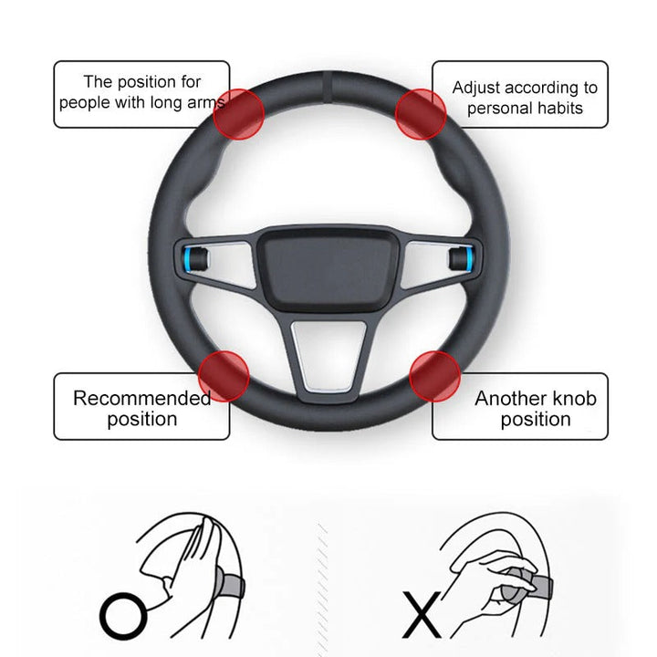 Universal Car Steering Wheel Knob Full Rotation Control