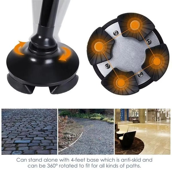 Collapsible Mobility Cane Height Adjustable Emergency Alert