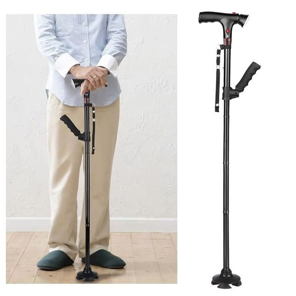 Collapsible Mobility Cane Height Adjustable Emergency Alert