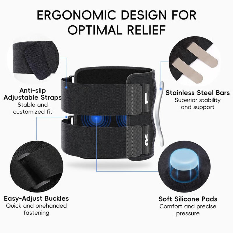 Adjustable Compression Support Belt with Dual Pads Lightweight