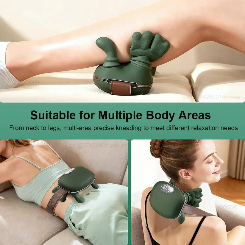 4D Shiatsu Neck and Back Massager with Adjustable Heat Deep Tissue