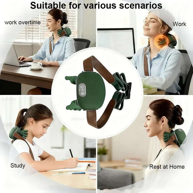 4D Shiatsu Neck and Back Massager with Adjustable Heat Deep Tissue
