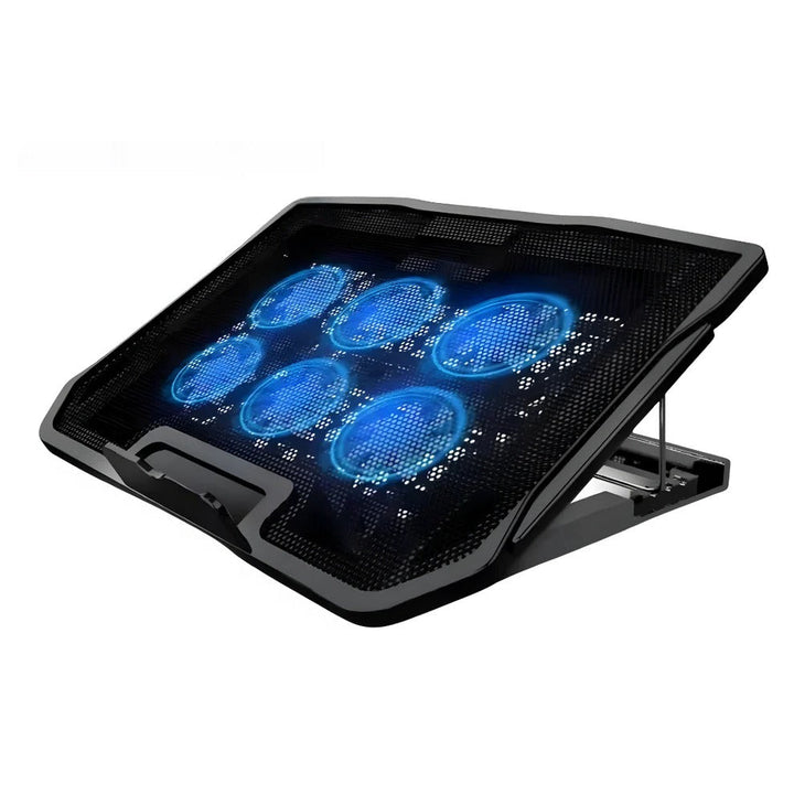 Laptop Cooling Stand with Fan Mesh Speed Control and USB Hub - Lenila