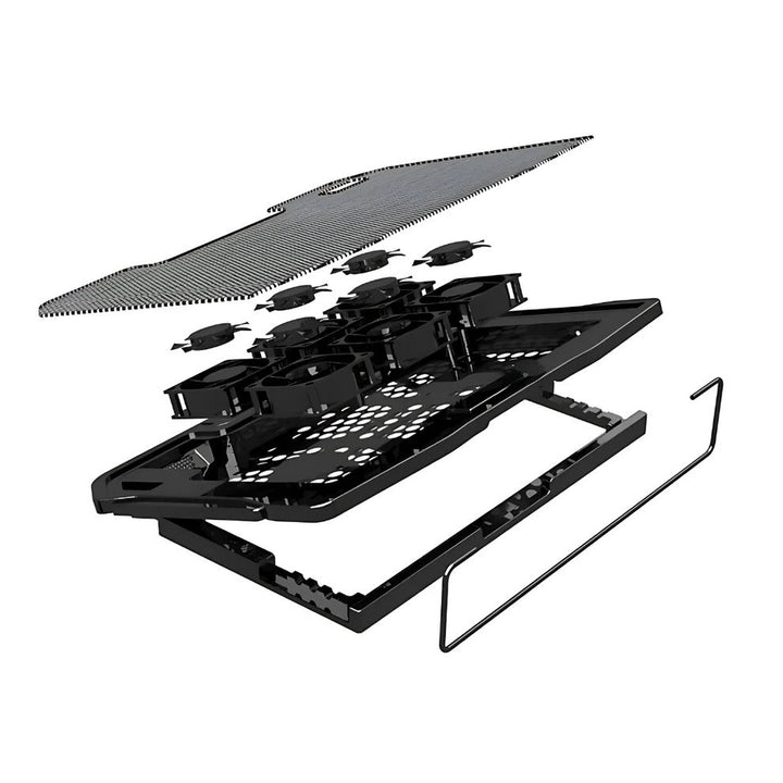 Laptop Cooling Stand with Fan Mesh Speed Control and USB Hub