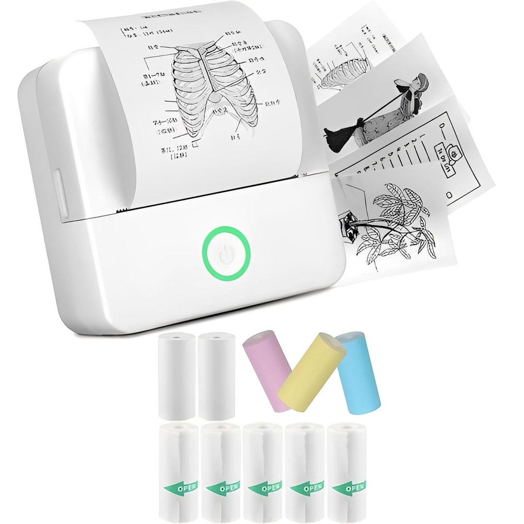 Portable Thermal Sticker Printer with Bluetooth for Photos and Memos