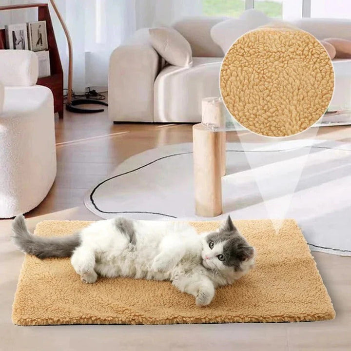 Pet Blanket Self-Warming Washable Design for Cats and Dogs