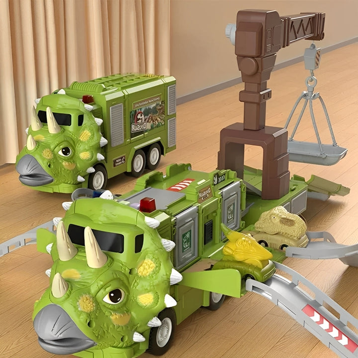 Kids Dinosaur and Truck 2-in-1 Convertible Toy