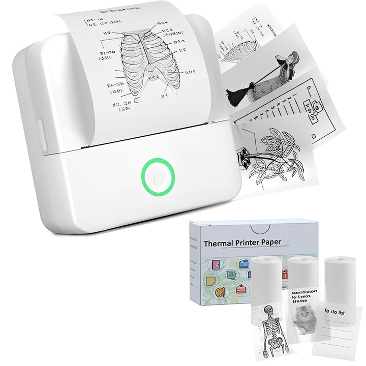 Portable Thermal Sticker Printer with Bluetooth for Photos and Memos