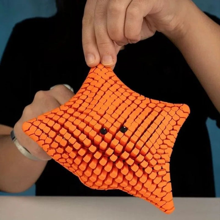 3D Printed Sea Star Sensory Toy Flexible Articulated Segments