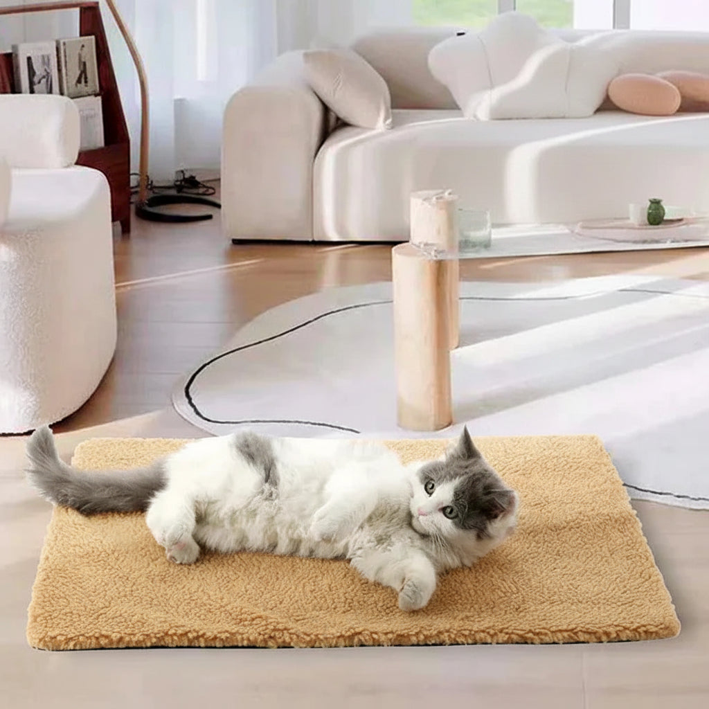 Pet Blanket Self-Warming Washable Design for Cats and Dogs - Lenila