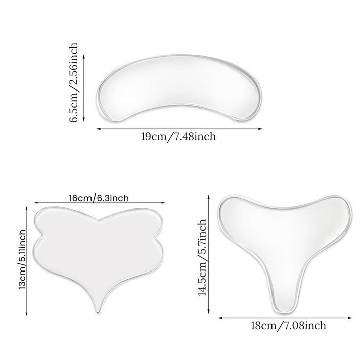 Reusable Silicone Chest Patches for Wrinkle Reduction