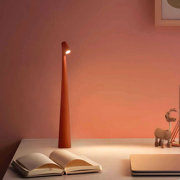 Rechargeable Aluminum Table Lamp Adjustable Brightness USB Port