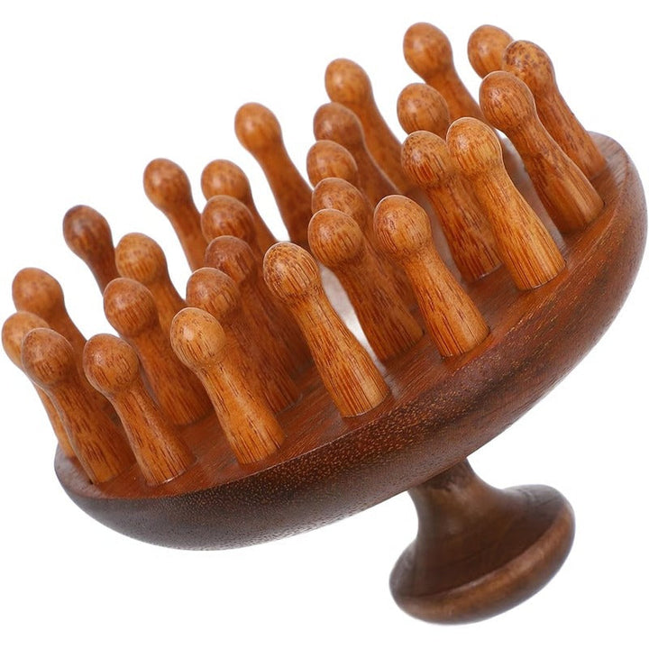 Aromatic Wood Detangling Comb with Scalp Stimulation and Massage - Lenila