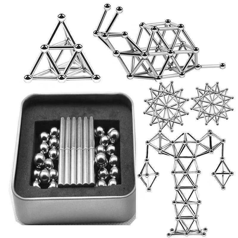 Unisex Magnetic Sphere Kit with Creative DIY Rods Set - Lenila