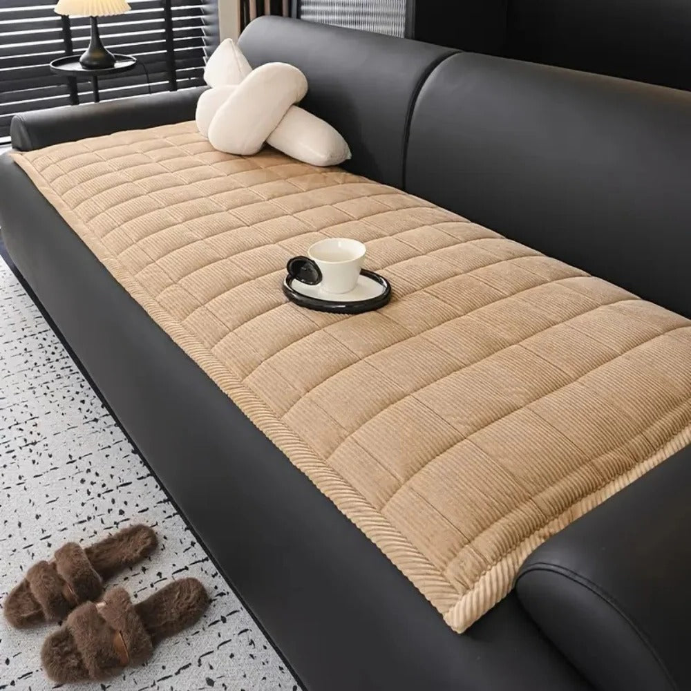 Quilted Couch Cover Patterned Design - Lenila