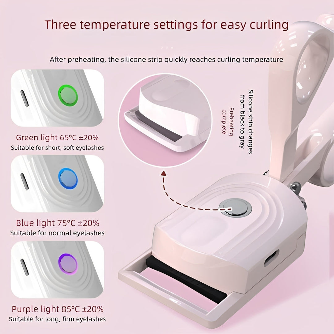 Battery-Powered Heated Eyelash Wand for Curl and Definition