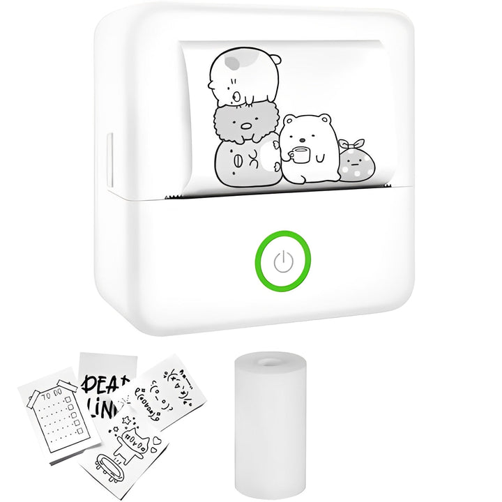 Portable Thermal Sticker Printer with Bluetooth for Photos and Memos
