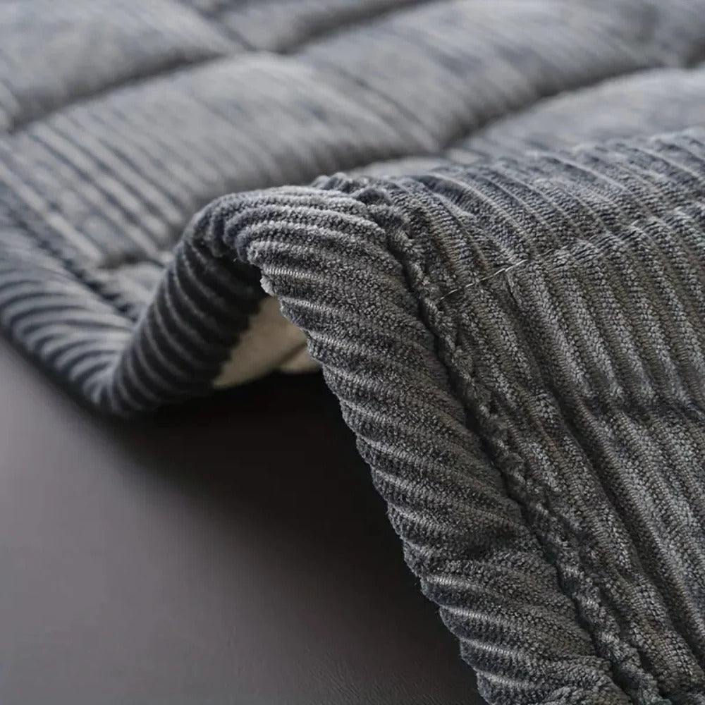 Quilted Couch Cover Patterned Design