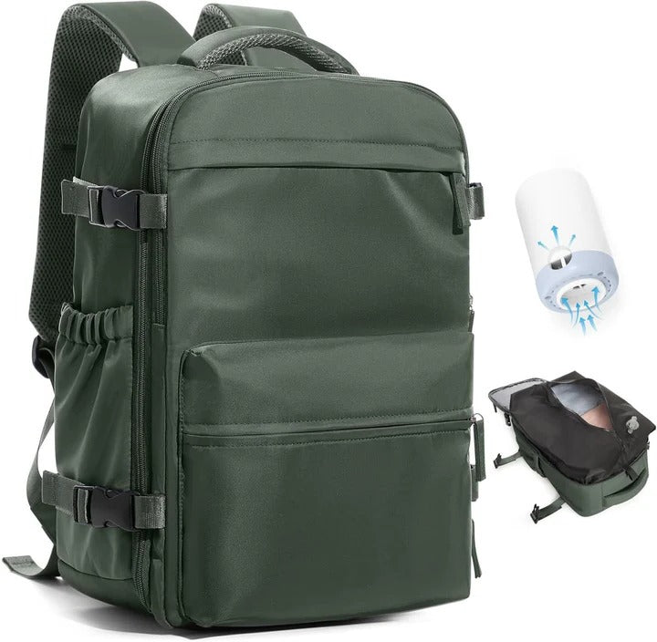Travel Backpack Water-Resistant Fits 15.6in Devices