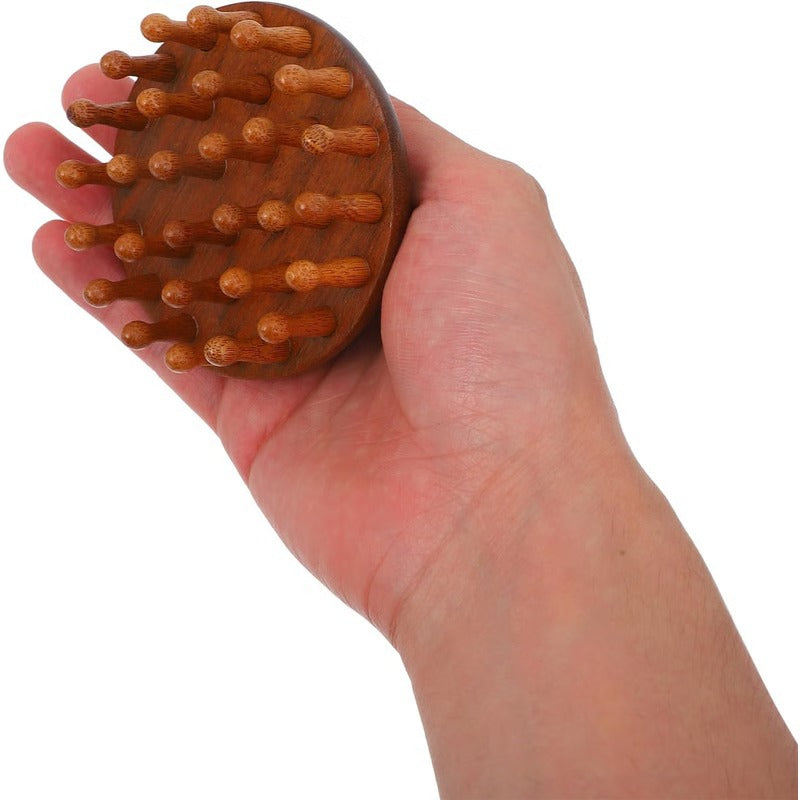 Aromatic Wood Detangling Comb with Scalp Stimulation and Massage