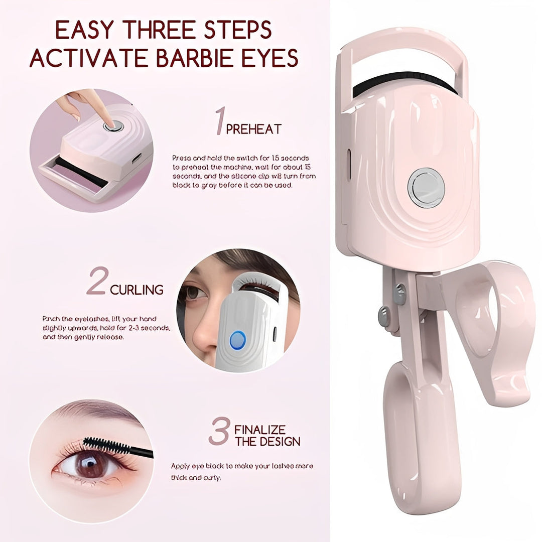 Battery-Powered Heated Eyelash Wand for Curl and Definition