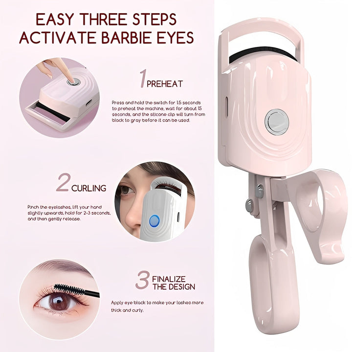Battery-Powered Heated Eyelash Wand for Curl and Definition
