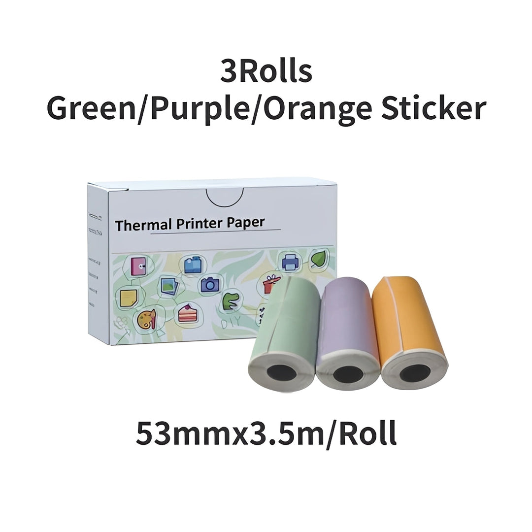 Portable Thermal Sticker Printer with Bluetooth for Photos and Memos