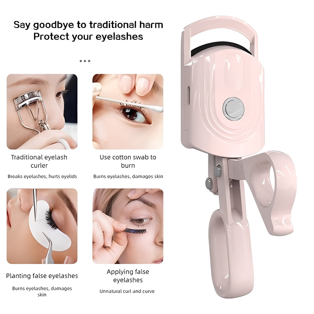 Battery-Powered Heated Eyelash Wand for Curl and Definition