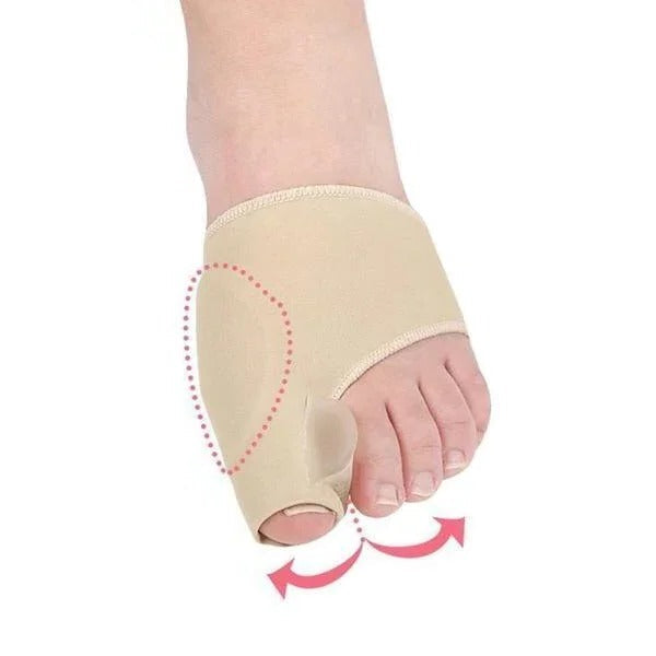 Silicone Gel Fabric Forefoot Wrap with Big Toe Sleeve