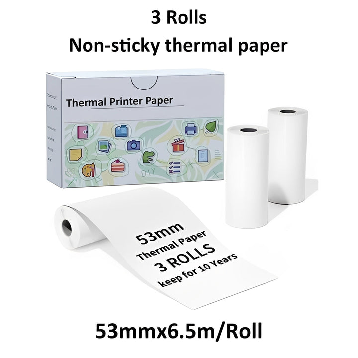 Portable Thermal Sticker Printer with Bluetooth for Photos and Memos