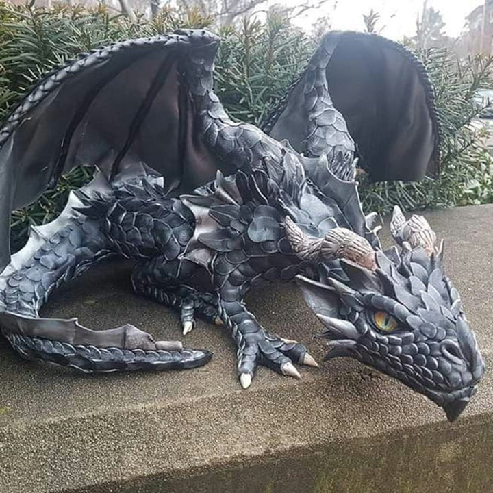 Decorative Dragon Guardian Statue Ceramic Figurine - Lenila