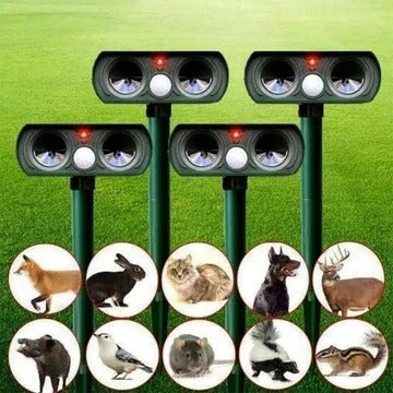 Solar Powered Infrared Animal Pest Repeller Outdoor