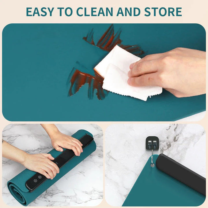 Electric Food Heating Mat Foldable with Auto Shutoff Feature