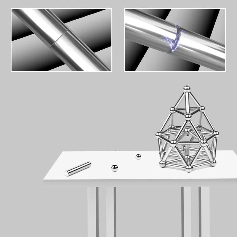 Magnetic Sphere Kit with Creative DIY Rods Set