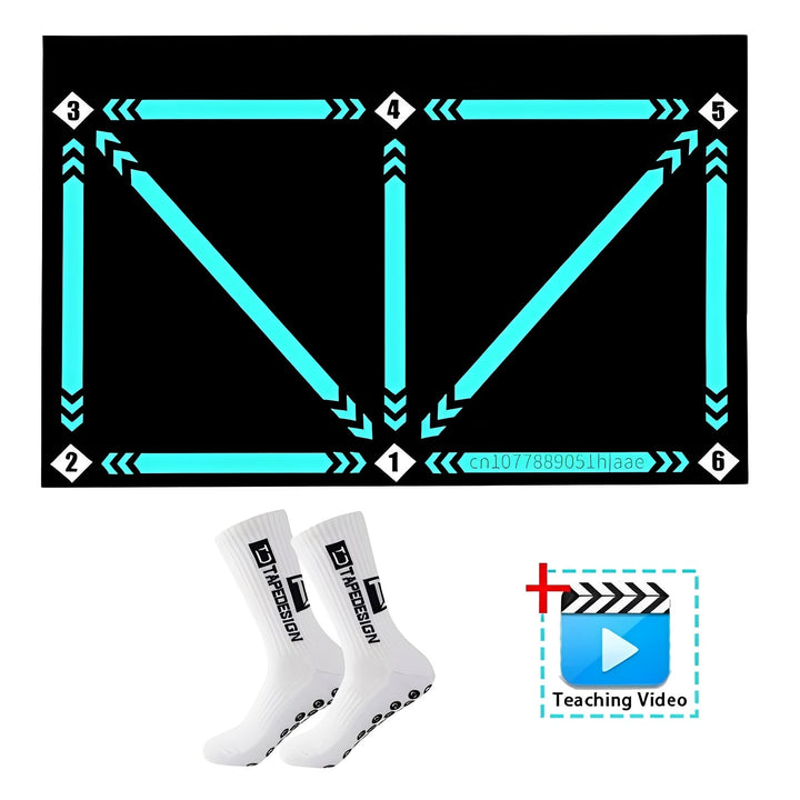 Indoor Football Training Mat with Video Guided Sessions