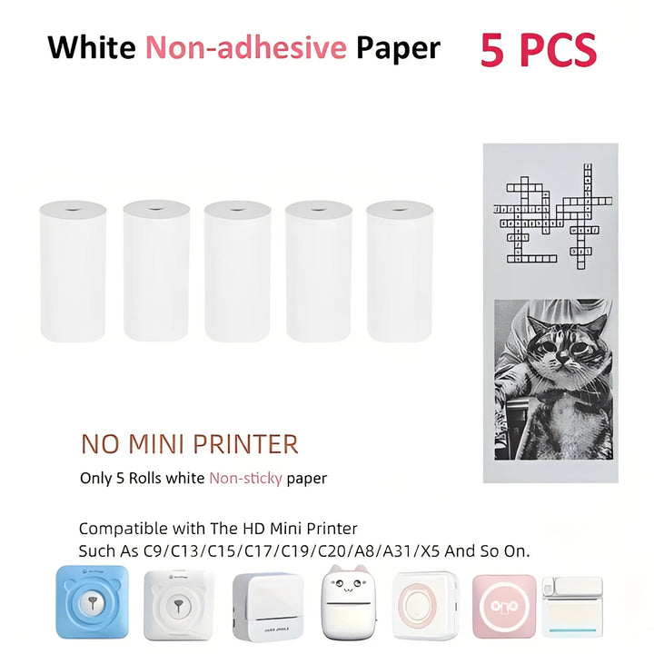 Portable Thermal Sticker Printer with Bluetooth for Photos and Memos