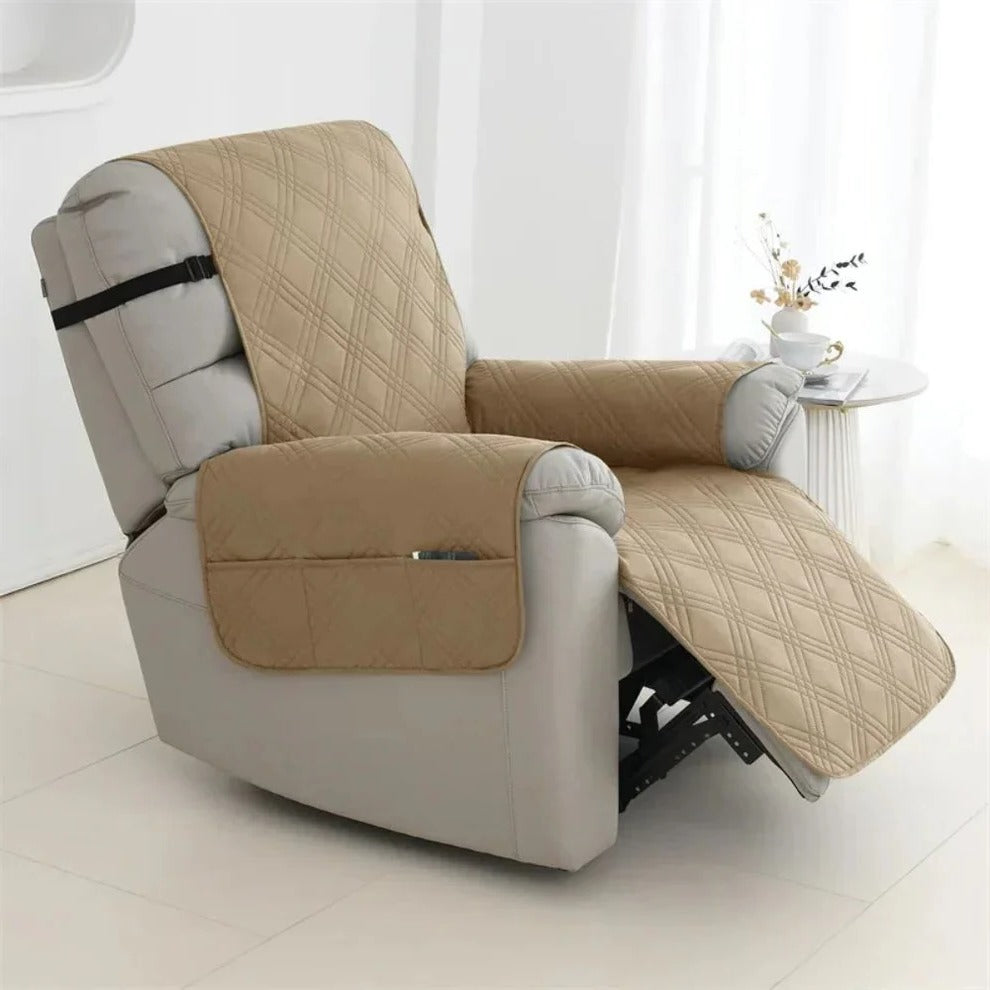 Waterproof Quilted Recliner Slipcover Pet-Friendly Protector - Lenila